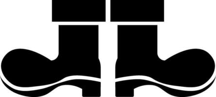Glyph icon of shoes pair in flat style. vector