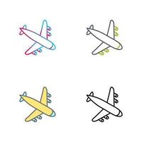 Landing Airplane Vector Icon