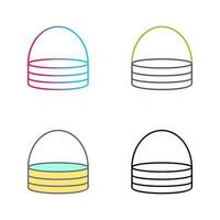 Unique Basket Vector Icon