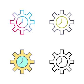 icono de vector de optimización de tiempo único