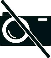 Black and white digital camera. vector