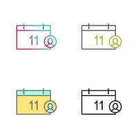 Unique Event Management Vector Icon