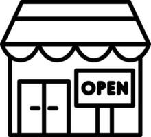 Opening shop Vector Icon Design