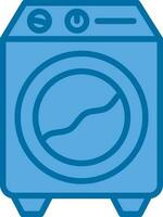 Washing machine Vector Icon Design