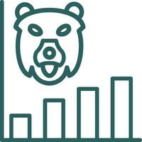 Bear market Vector Icon Design