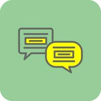 Conversation Vector Icon Design