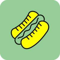 Hot dog Vector Icon Design