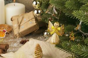 Winter holiday decoration photo