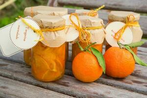 Homemade tangerine marmalade photo