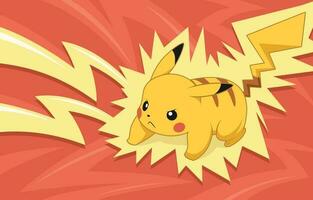 Yellow Mouse with Thunderbolt Attack vector