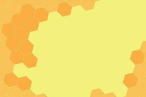 Icono de placa de fondo de trama de colmena amarillo naranja abstracto. signo de patrón de células de colmena de abejas en panal. la miel de abeja divertida da forma a iconos vectoriales para banner, tarjeta o papel tapiz. signos de celda hexagonal de textura divertida. vector