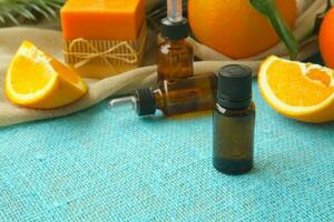 Sweet orange essential oil photo