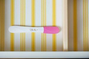 Open drawer of a woman's mirror table. photo