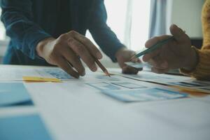 UX UI and Programming development technology. photo