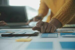 UX UI and Programming development technology. photo