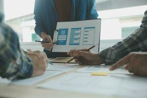 UX UI and Programming development technology. photo
