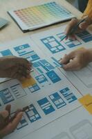 UX UI and Programming development technology. photo