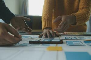 UX UI and Programming development technology. photo