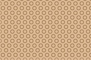 Brown polka ring circle seamless pattern. Geometric circles vector background.