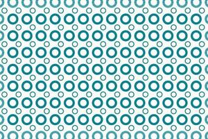 Blue polka ring circles seamless pattern. Outline circle mosaic vector background.