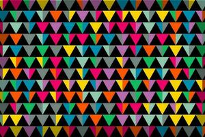 Colorful triangle mosaic pattern. Triangular geometric shapes vector background.