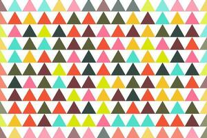 Colorful triangle mosaic seamless pattern. Triangular confetti geometric background. Vector illustration.