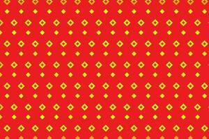 Orange diamond polka square pattern. Small squarish rhombuses geometric background. Vector illustration.
