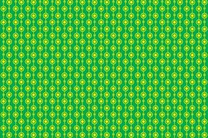 Green and yellow geometric dot circle and vertical line pattern. Vector illustration.