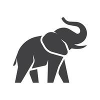 Elephant logo icon. Simple icon of elephant. Elephant flat icon. Elephant sign. Vector illustration