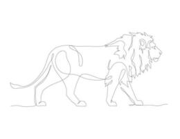 Lion line art. Lion abstract concept icon. Lion linear decorative design. Lion symbol. Lion continuous line drawing vector illustration. Vector illustration