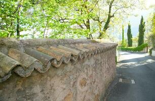 Old roof tiles photo