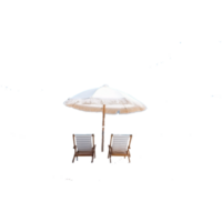 zeimage Beautiful beach banner White sand chairs and umbrella ai generated png