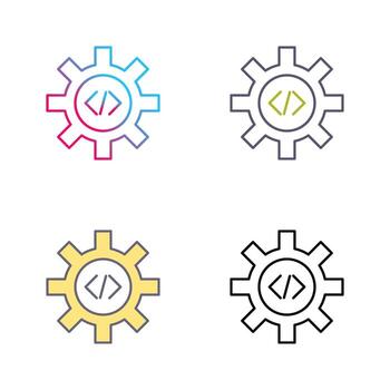 icono de vector de optimización de código único