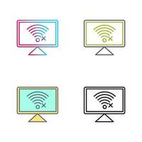 Disconnected Network Vector Icon