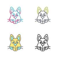 icono de vector de ardilla