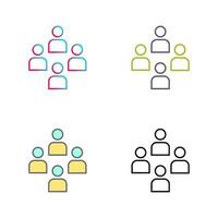 Network Group Vector Icon