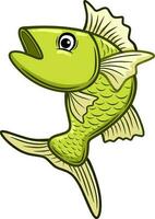 Isolated fish cartoon on white vector