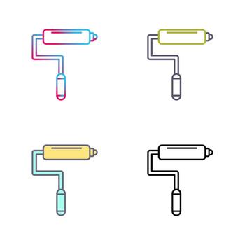 icono de vector de rodillo de pintura