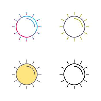 icono de vector de sol