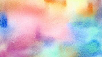 Watercolor pastel background. aquarelle colorful stains on paper . photo