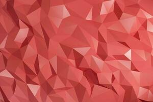 Red low poly background 3d render color photo