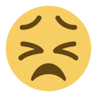 Top quality emoticon. Confused emoji. Nonplussed emoticon with frowned lips png