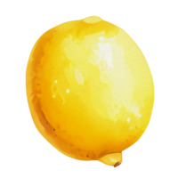 Aquarell Zitrone, ai generativ png