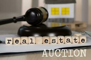 Word  REAL ESTATE AUCTION photo