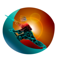 autocollant logo martial art nusantara png