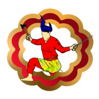 sticker logo Martial Art Nusantara png