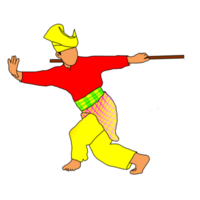 ícone mestre do Nusantara marcial arte png