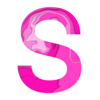 Abstract Alphabet Letter with liquid style png