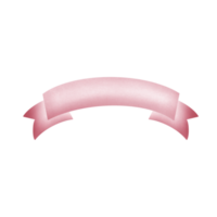 Pink Ribbons template. Ribbons Banners in simple flat design. png