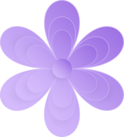 Blume, Element von Blumen- Papier schneiden. Papier Schnitt von Blume gestalten und Frühling Symbol. png